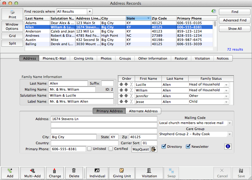 church database software for mac